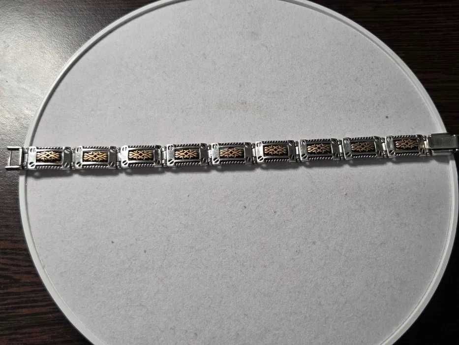 Lot vintage de 6 bratari din argint de barbat
