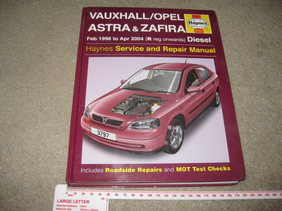 Manual Haynes Opel Astra Zafira Vectra Omega Calibra Frontera