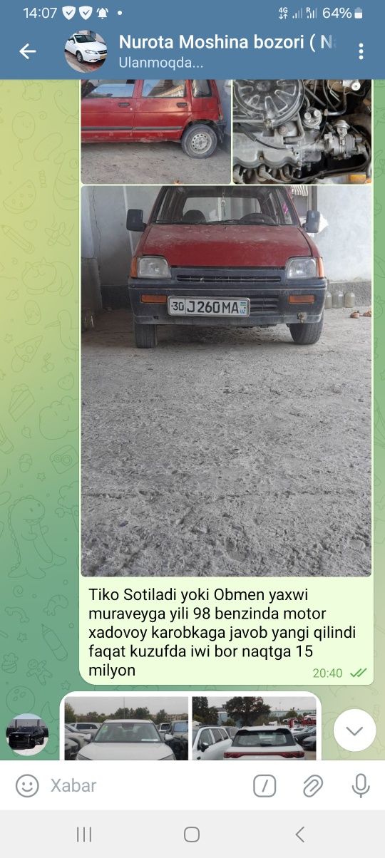 Mashina daewo Tiko