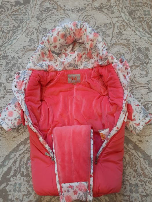 Зимний комбинезон трансформер на девочку размер 74