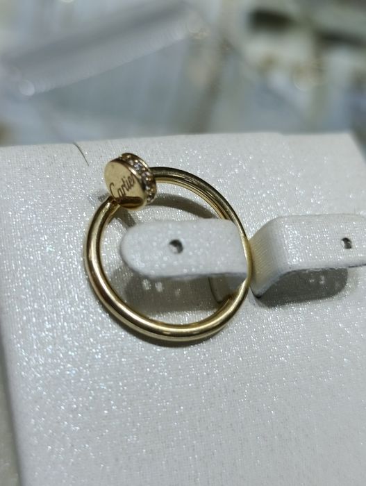 Сарик Тилла узук , CARTIER , вес 1,64 гр,размер 17,5 проба 585