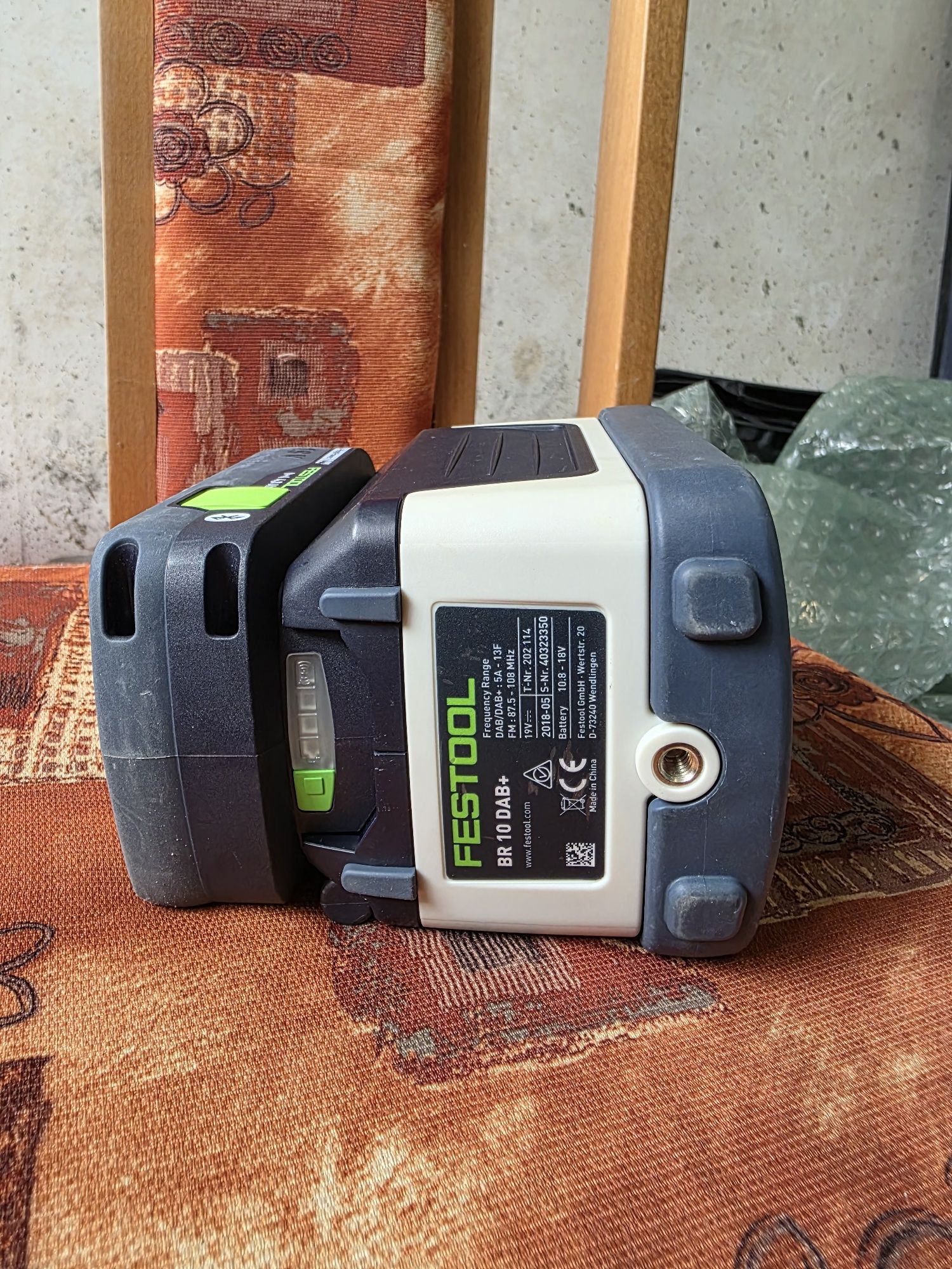 Радиоприемник Festool противоударен  батерия 4.0 Ah 18 V Sysrock BR 10