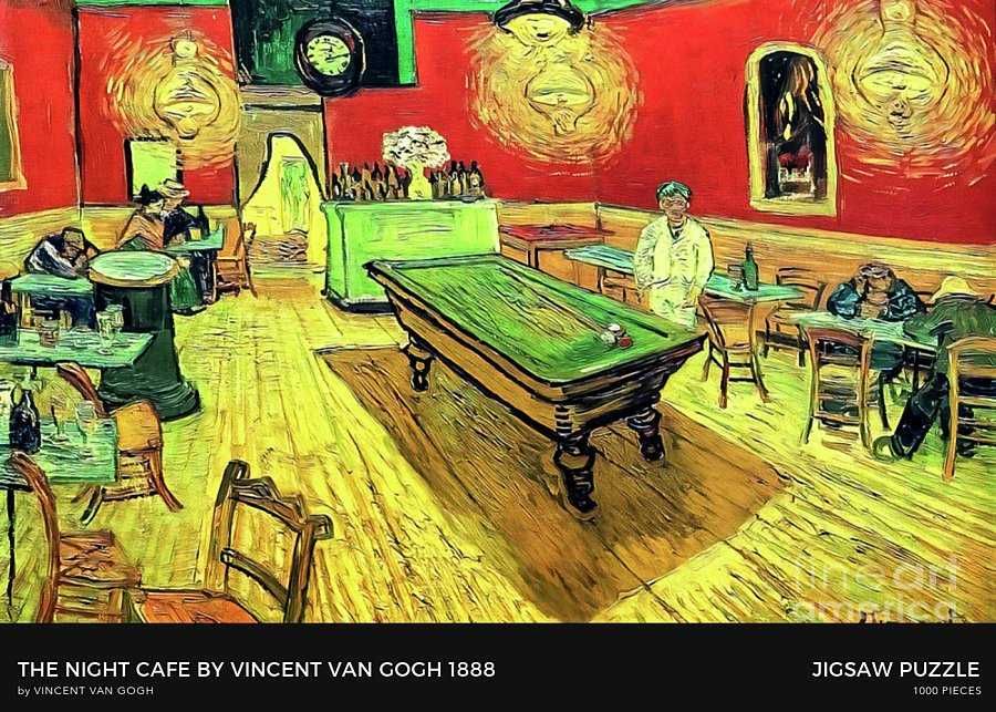 (puzzle 1000 piese) Vincent van Gogh-The night cafe (ideal cadou)