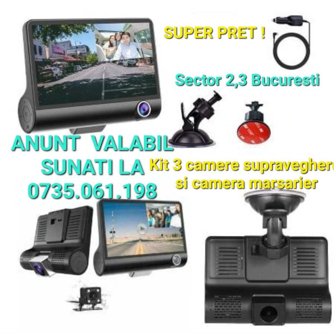 Camera video auto kit 3 camere video auto camera marsarier FULL HD