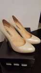 Pantofi dama,  eleganti BOTTA piele bej toc 10cm, marimea 37