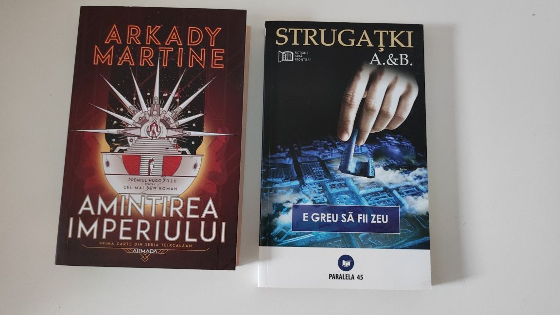 Lot 2 cărți SF Amintirea imperiului (A. Martine) + Strugatki