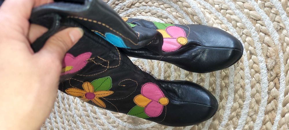 бутикови ботуши от естествена кожа