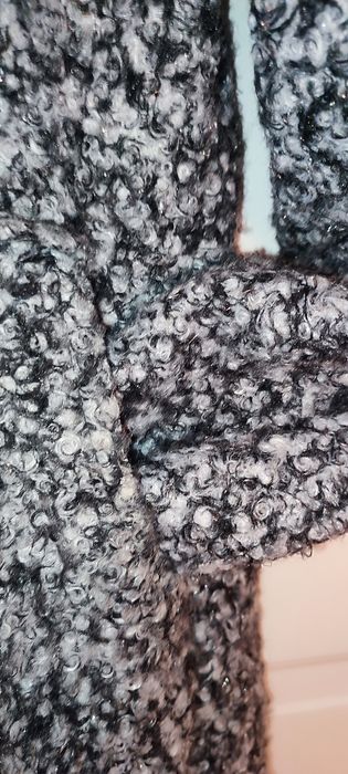 Palton Midi gri, Inchidere Cu Nasturi, one size