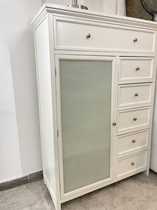 Comoda alba 133x40x95