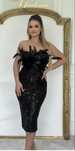 Rochie Gya fashion cu pene- marimea xs-s