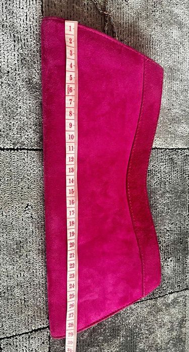 Geanta plic de piele intoarsa