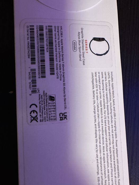 Apple Watch seria 7 Stainless Stell celular