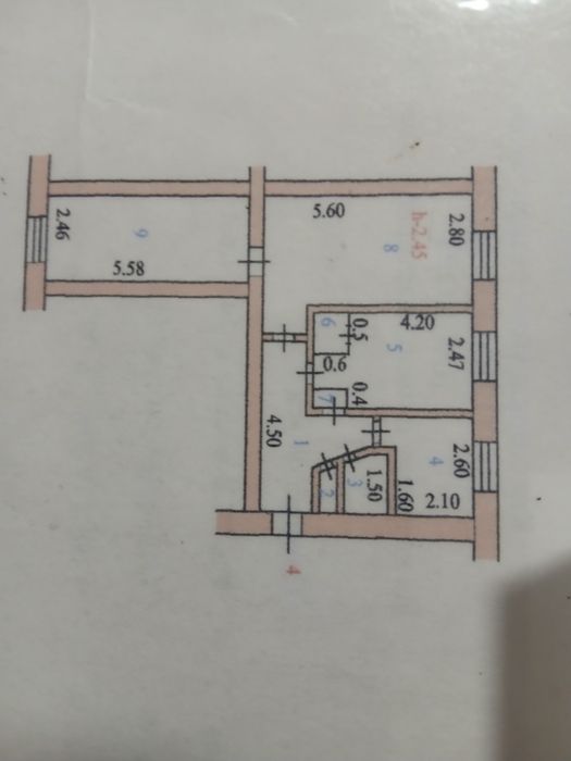Продам квартиру 3-х комнатную.