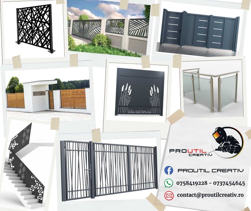 Balustrade-Porti-Garduri-Pergole-Scari metalice-Jardiniere-Grilaje