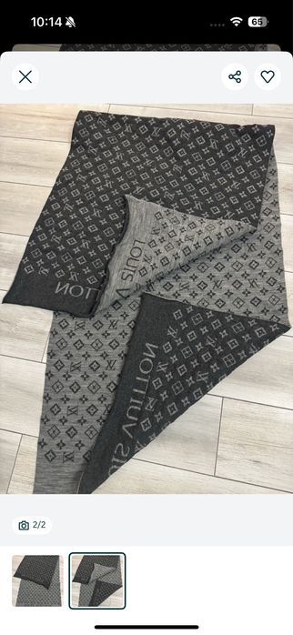 Esarfa sal fular lv negru gri nou mare