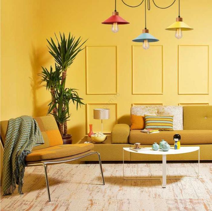 Lustră Manavgat - 3  abajururi - boho - metal