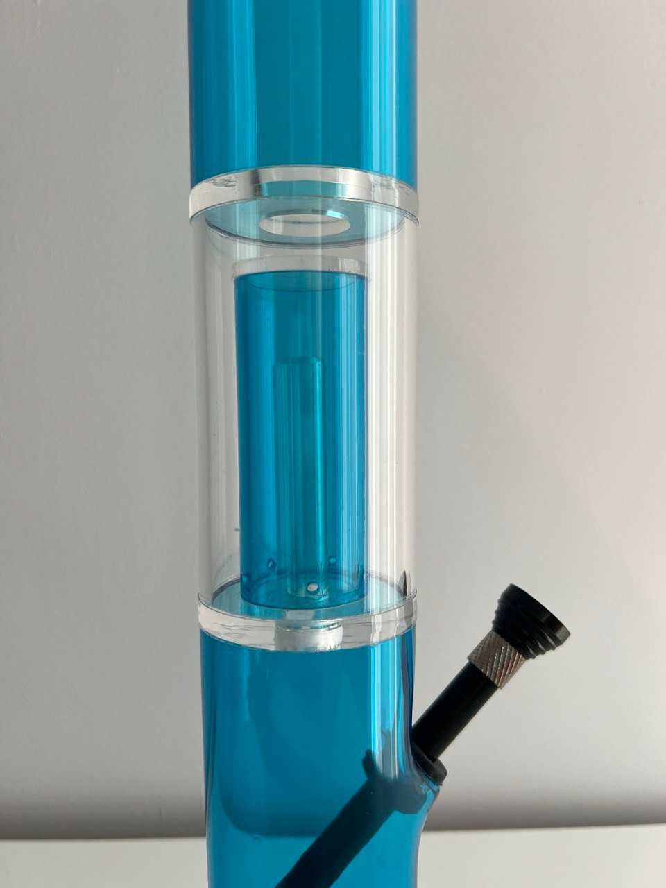 bong Bud Boy din acril transparent albastru 40 cm
