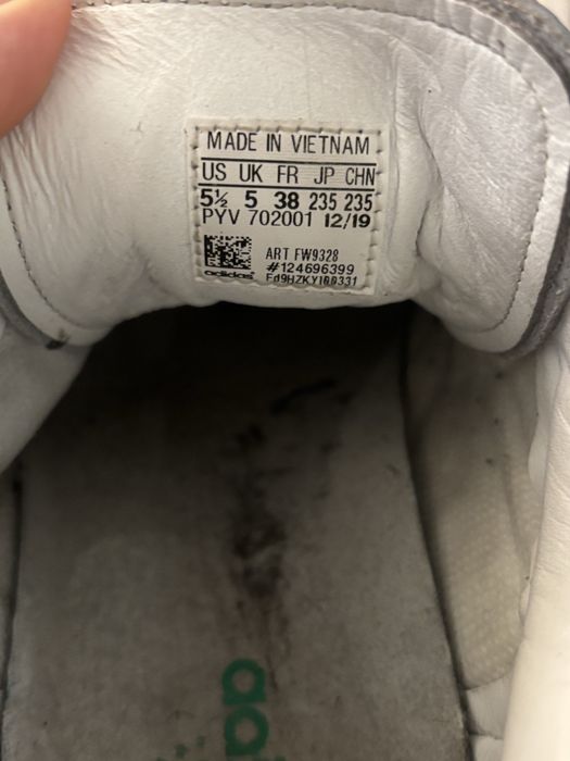 Adidas Mens Stan Smith, White and Green, Leather Sneakers