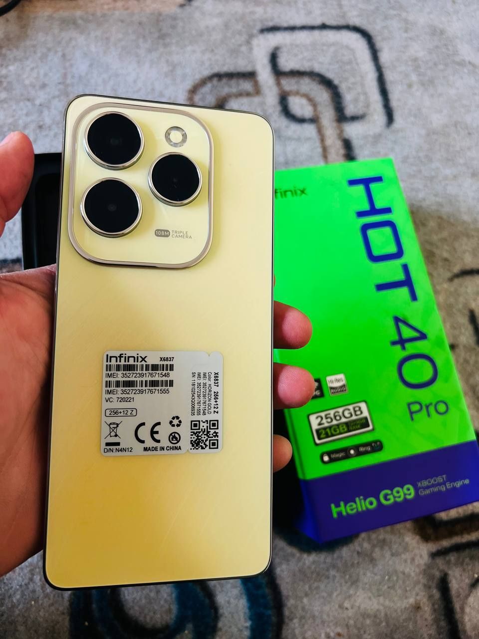 INFINIX HOT 40 PRO  kafolati Bilan!