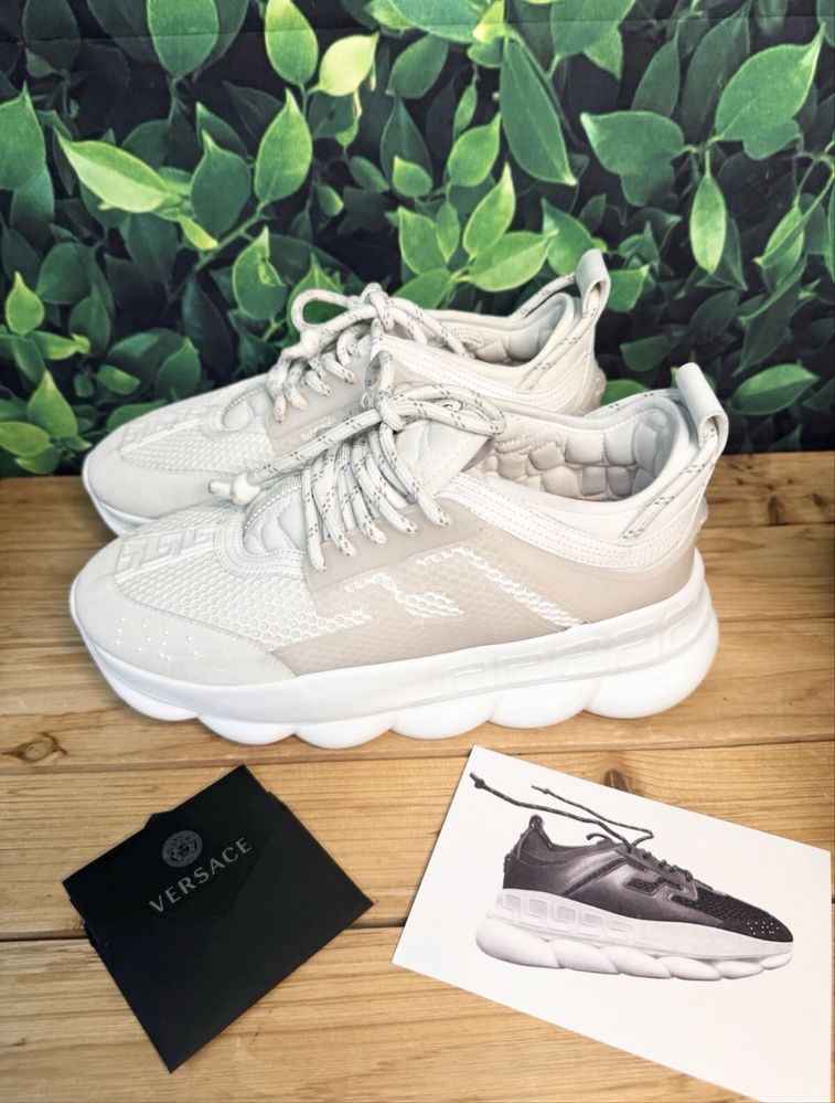 Versace Chain Reaction Triple White 40 (fit 40-41)