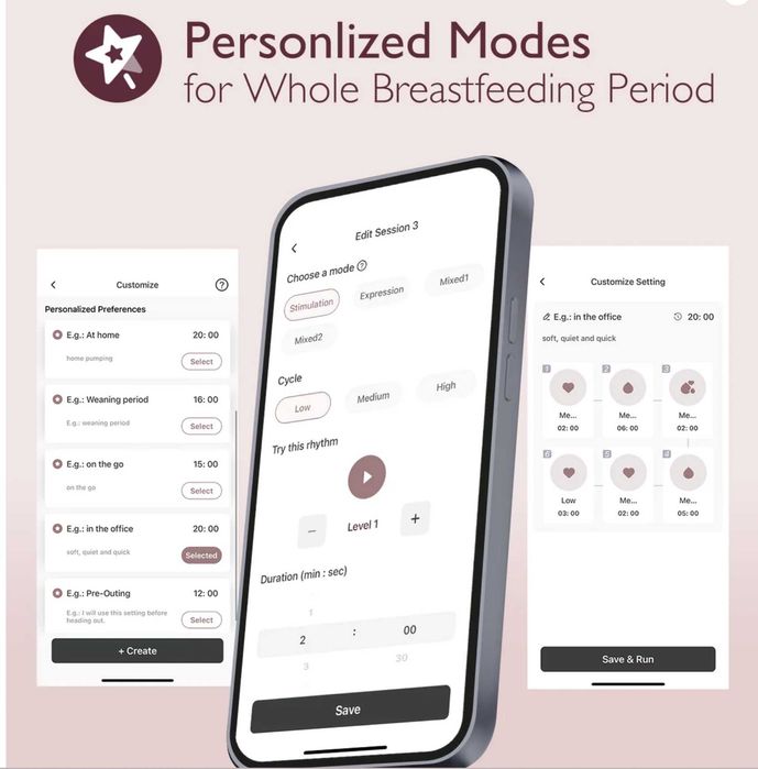 Помпа за кърма Momcozy M9 - Hands Free Mobile Flow - двойна