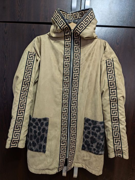 Дамско палто в тигрово/леопард Версаче ,с две лица