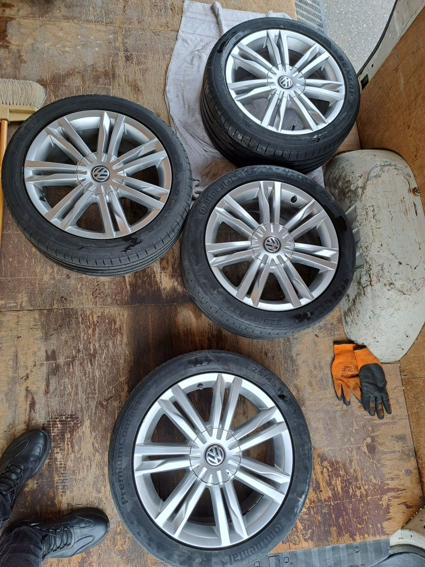 Jante vw cu cauciucuri anvelope 225/45 R17 de vara