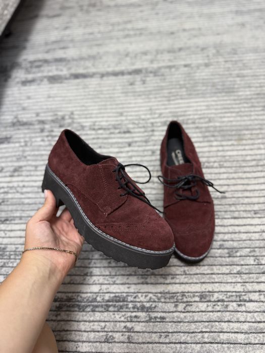 Papuci oxford piele