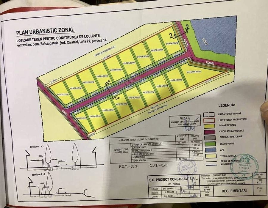 De Vanzare teren Belciugatele lac-ideal investitie