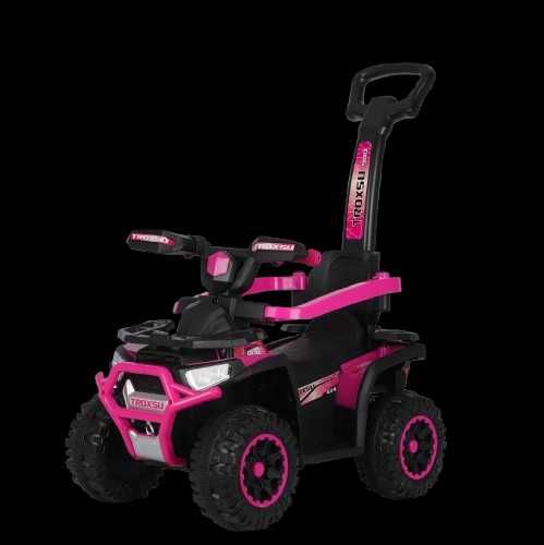 ATV electric cu maner pt. copii 3 in 1, Kinderauto Warrior 30W 6V Rose