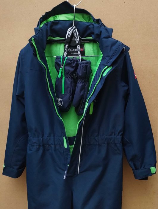Trollkids Isfjord kids snowsuit зимен костюм/космонавт за дете 128 см.