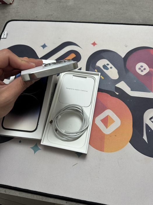 IPhone 14 Pro 90% bat  256GB Silver full box, Neverlocked, impecabil