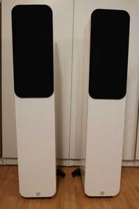 Boxe Q Acoustics 3050 Alb Turnuri de Sunet de Înaltă Fidelitate +Cablu