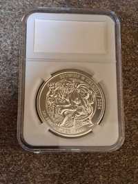 Moneda Argint 999 Mituri si legende Beowulf & Grendel 2024 noua 1 Oz.