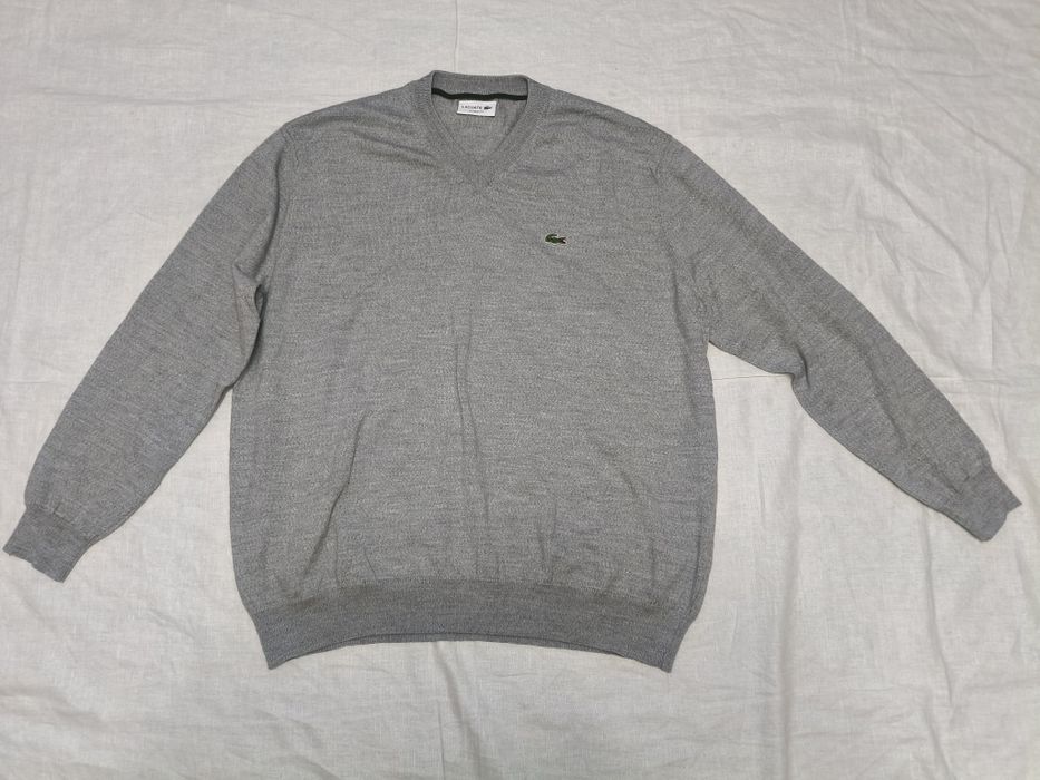 Pulover Lacoste mărime L/XL bărbat lâna wool lînă bluzon casual sport