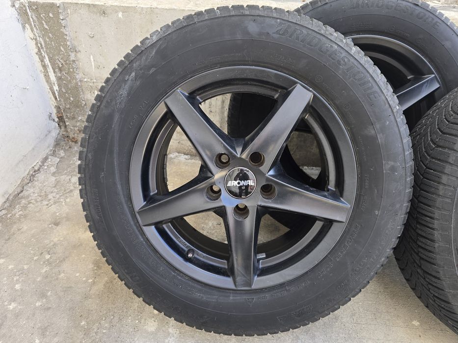 Джанти Ronal 5x112 j7 et45 16" audi  Vw Mercedes  С гуми Bridgestone