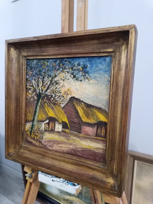 Импасто Миниатюра - Селски Пейзаж