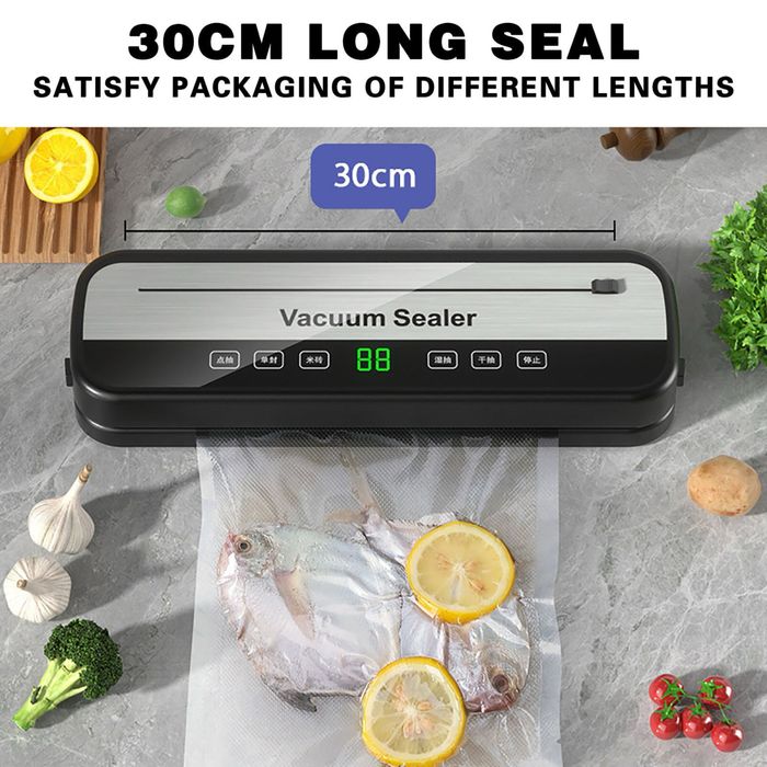 Машина за Вакуумиране и запечатване на храна + комплект вакуумни торби