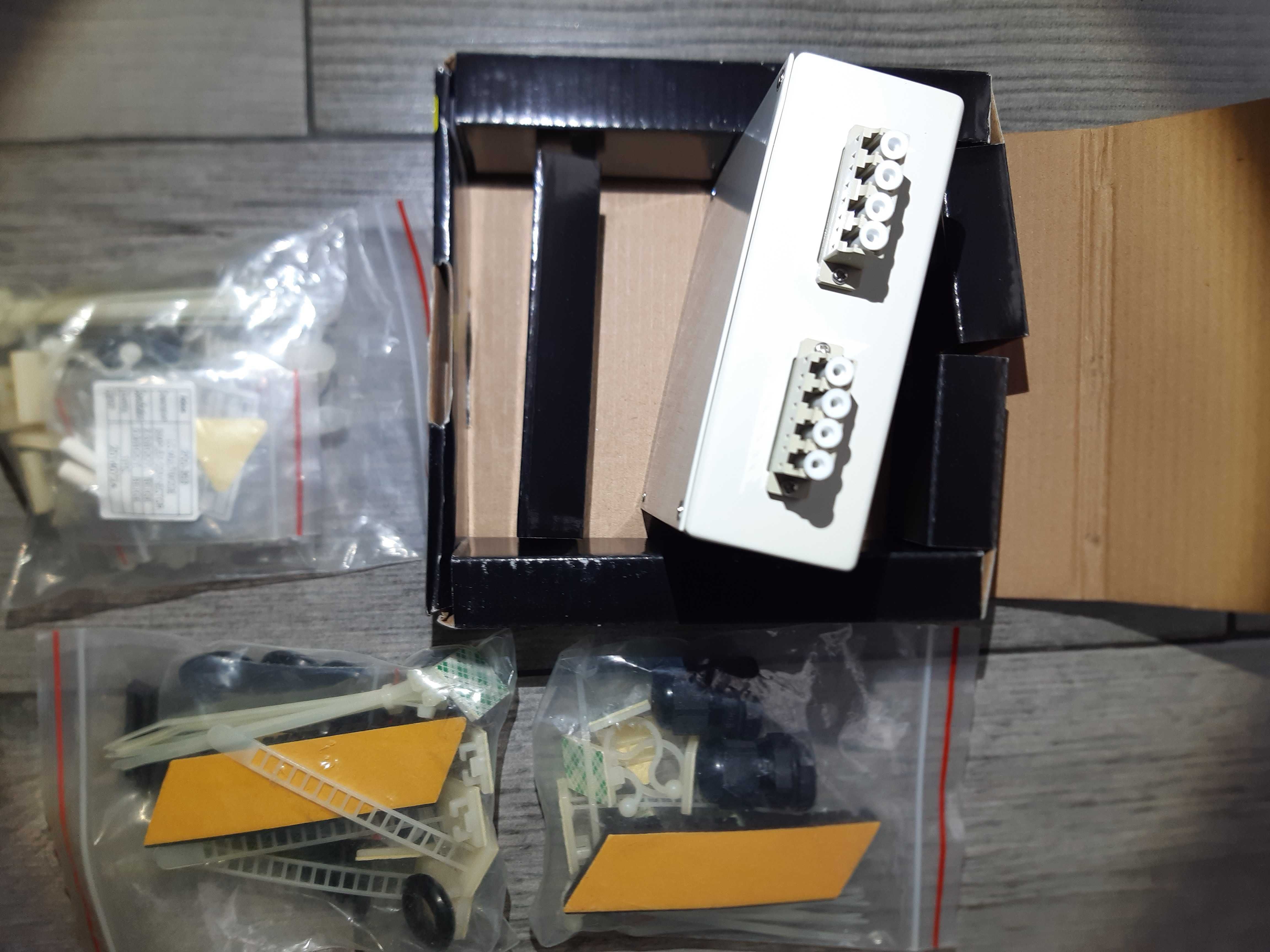 Кутия за оптичен кабел  LC Patch Box - 2 Port Quad (8-Core)