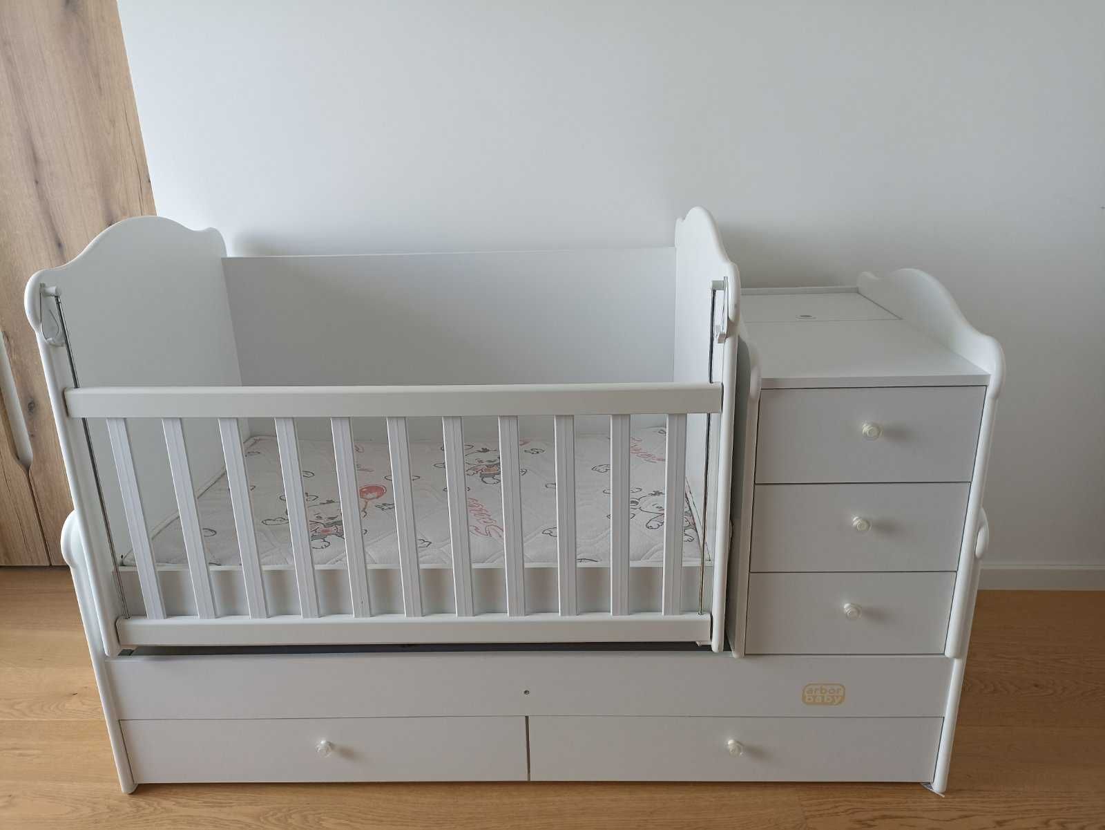 Трансформиращо се бебешко легло Baby & Junior бяло