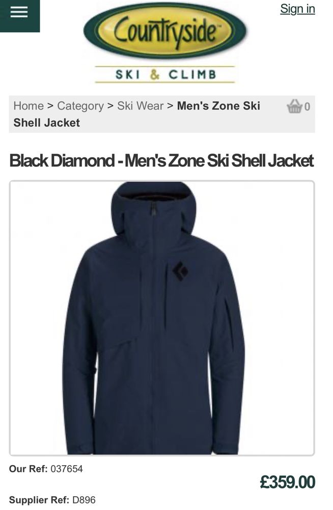Geaca Ski gore tex Black Diamond Zone Shell S dynafit mammut