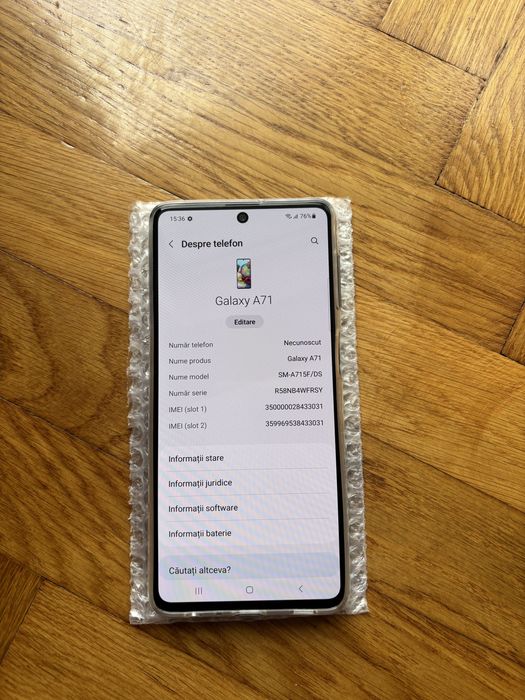 Samsung Galaxy A71 de 128 Gb Dual Black