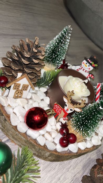 Decorațiuni de Crăciun – aranjamente hand-made