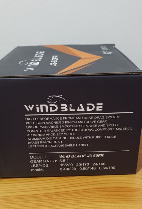 SET 4 Mulinete WIND BLADE J3 60FR, 9+1Rulmenti,Baitrunner