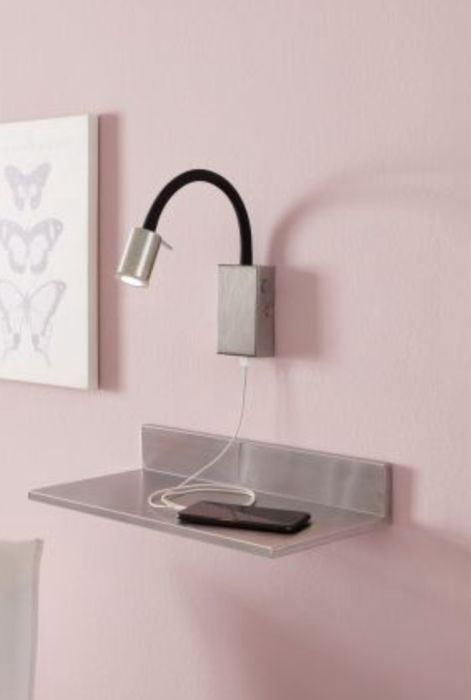 Аплик / нощна лампа с USB Tazzoli