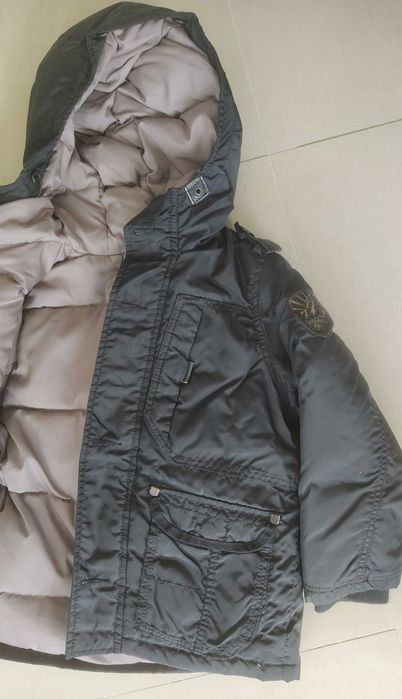 Детски топъл пухен яке ZARA, размер 118 (за възраст 5-6 години)