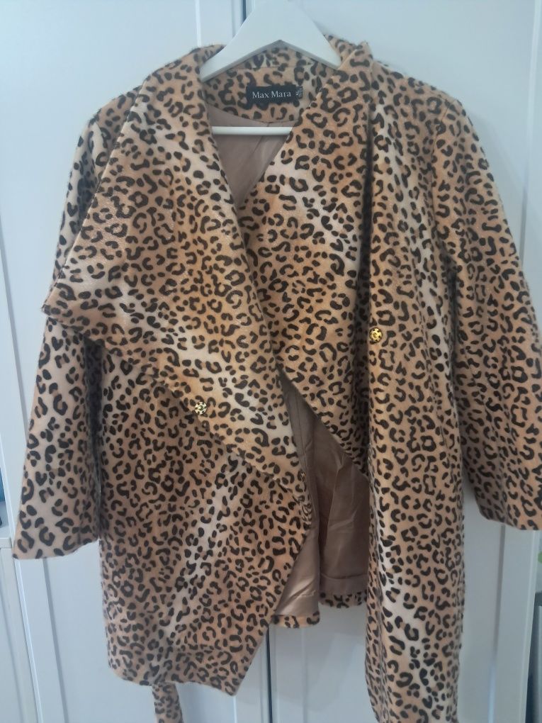 Palton Max mara animal print leopard
