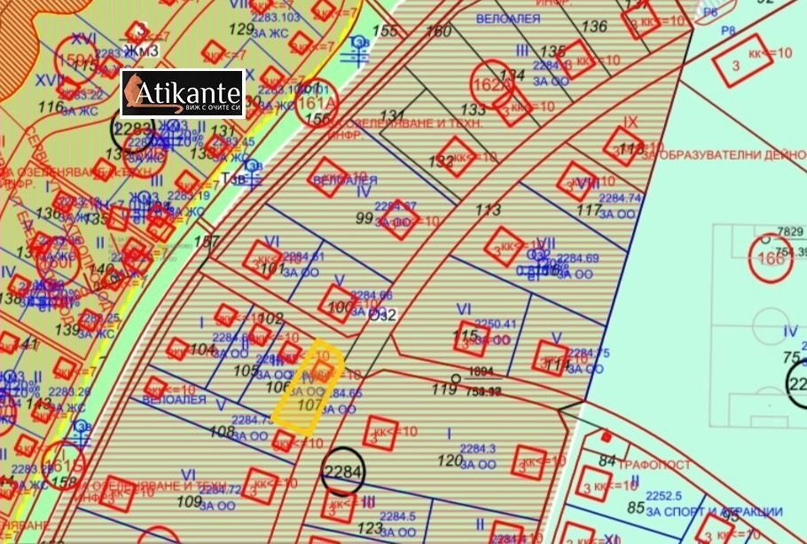 Парцел в София, област- площ 770 цена 77000