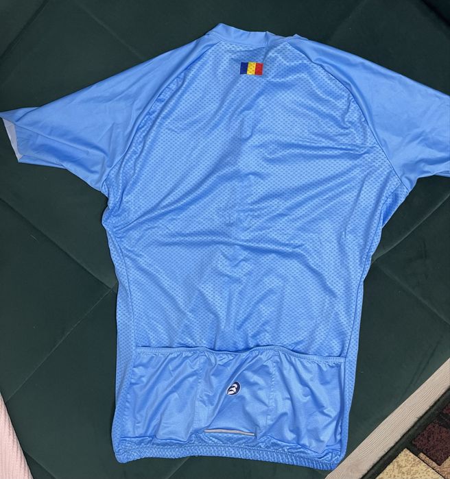 Tricou ciclism competitie Bellotto, albastru, XL