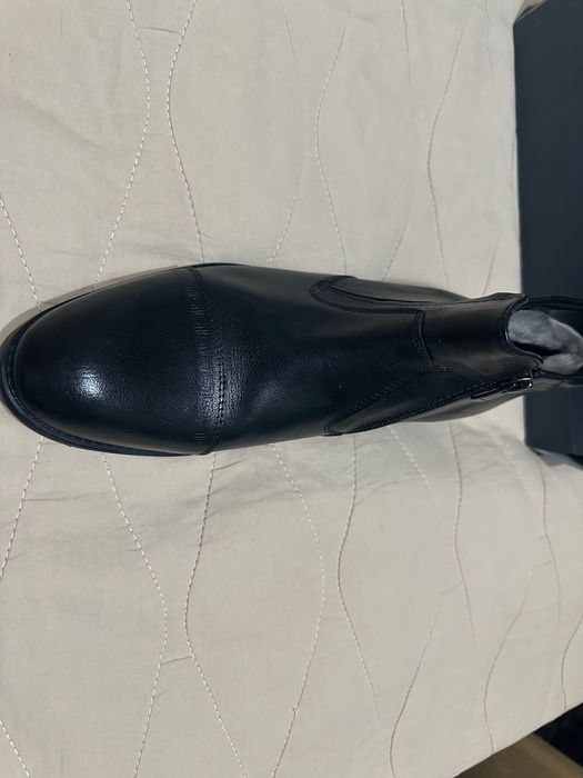 Кожанные полусапожки мужские ETOR